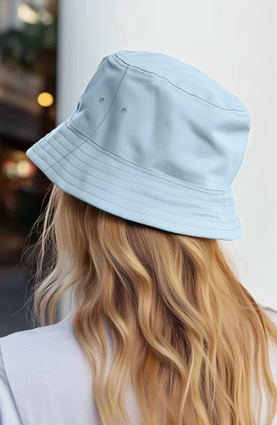 Dalix Bow Bucket Hat In Blue