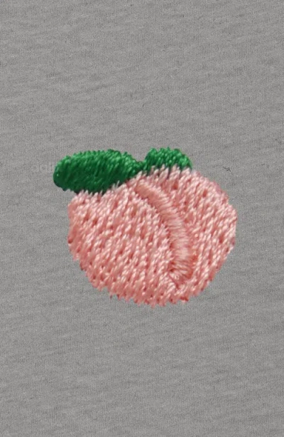 Dalix Womens Lil Strawberry Lightweight High Waisted Tee In Gray