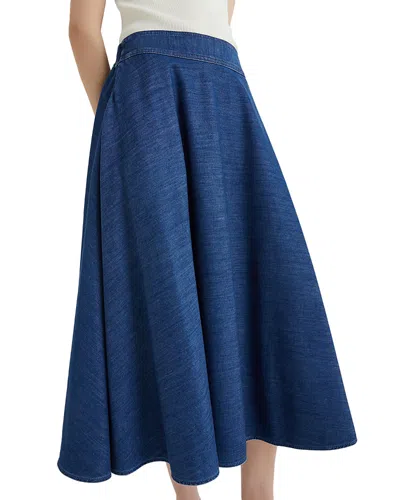 Marella Figura Midi Skirt In Blue