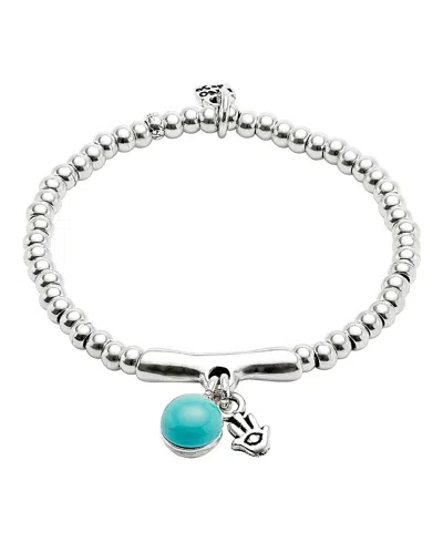 Unode50 Turquoise Murano Core Bracelet In Metallic