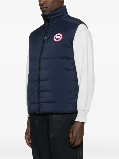 Canada Goose Mens Atlantic Navy Freestyle Sleeveless Shell-down Gilet In Blue