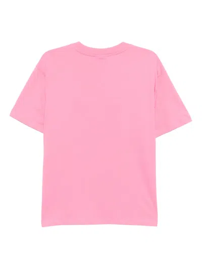 Chocoolate Logo-embroidered T-shirt In Pink
