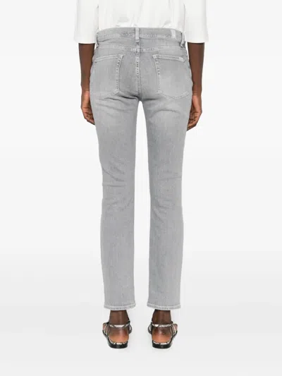 7 For All Mankind Relaxed Skinny Full Scale Trousers In Gray