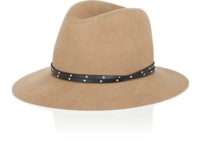 Rag & Bone Floppy-brim Wool Felt Fedora Hat, Pale Gray, Tan/camel