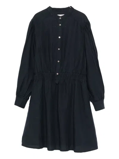 Marc O'polo Button-front Midi Dress In Blue