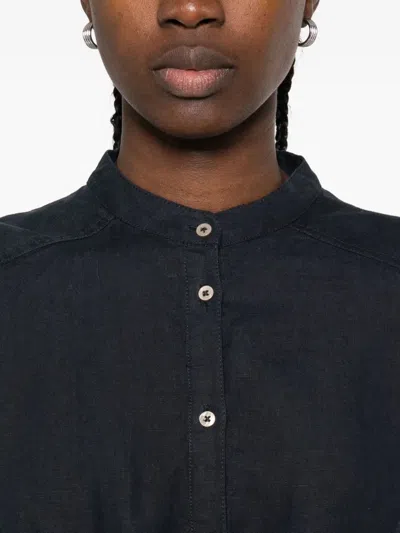 Marc O'polo Button-front Midi Dress In Blue