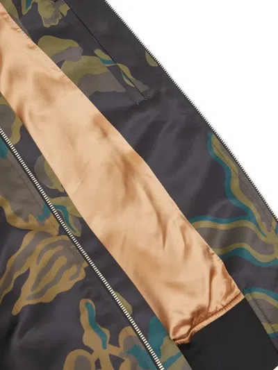 Paul Smith Bohemia Patterned Bomber Jacket In Black