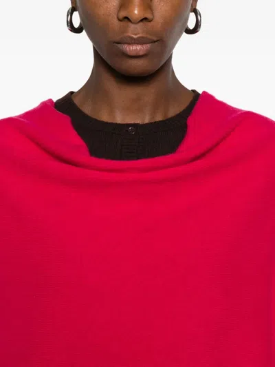 Eric Bompard Cowl-neck Cashmere Poncho In Pink