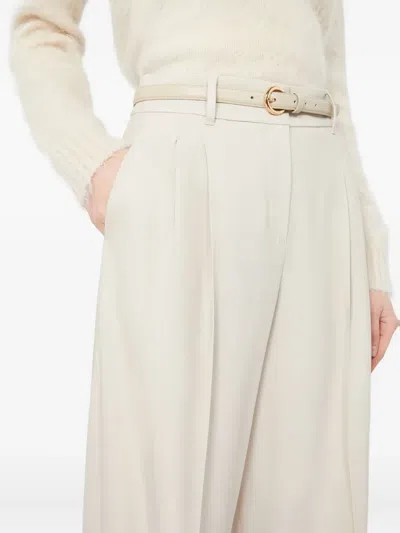 Max Mara Studio Entrata Trouser Beige In Multi