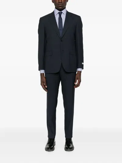 Canali Single-breasted Suit In Blue
