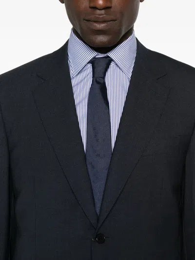 Canali Single-breasted Suit In Blue