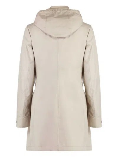 Moorer Percy Technical Fabric Parka In Gray