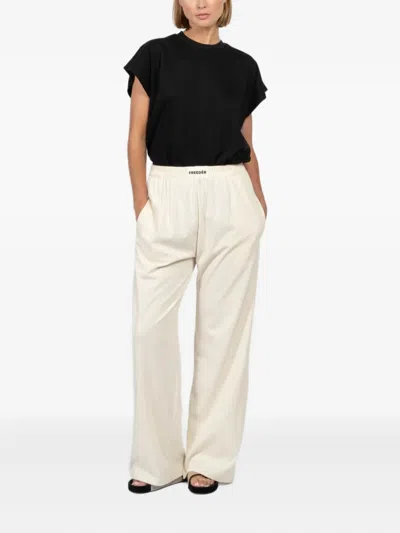 Freedér Elastic-waistband Track Pants In Gray