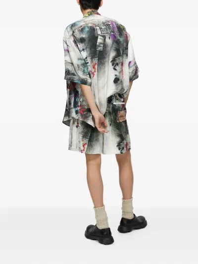 Acne Studios Fluid Printed Bermudas In Multi