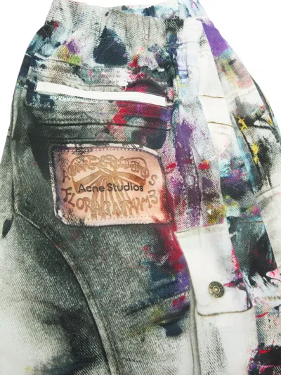 Acne Studios Fluid Printed Bermudas In Multi