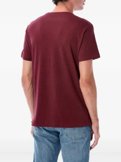 Polo Ralph Lauren Cotton T-shirt In Burgundy