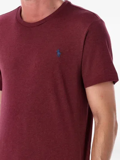 Polo Ralph Lauren Cotton T-shirt In Burgundy