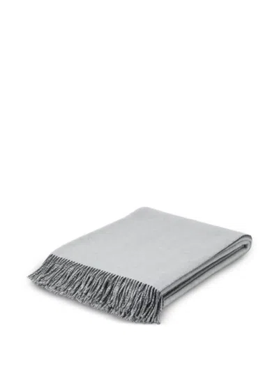 Brunello Cucinelli Fringe-edges Blanket (200cm X 150cm) In Gray