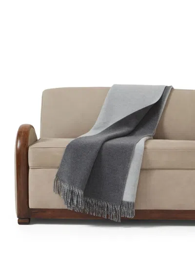 Brunello Cucinelli Fringe-edges Blanket (200cm X 150cm) In Gray