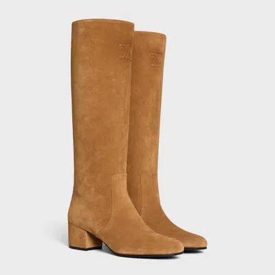 Celine High Boot In Brown