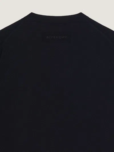 Givenchy Ribbed Crewneck Sweater Long Sleeves In Black
