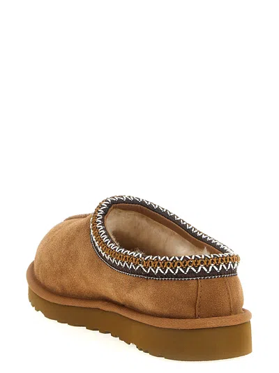 Ugg Soft Suede Slip-on Loafers With Zigzag Stitch Detail In Brown