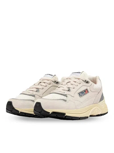Autry Hyperway Suede Sneakers In White