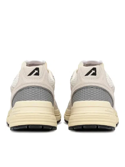 Autry Hyperway Suede Sneakers In White