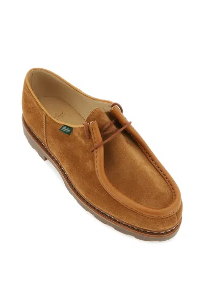 Paraboot Lace-up Shoes With Round Toe And Stitch Detailing In Brown