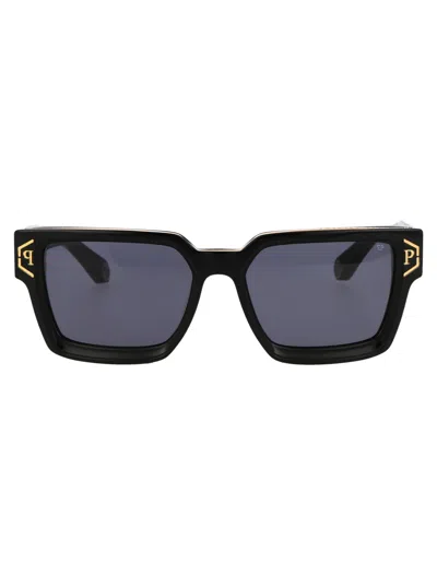 Philipp Plein Sunglasses Spp005 M 0700 In Black
