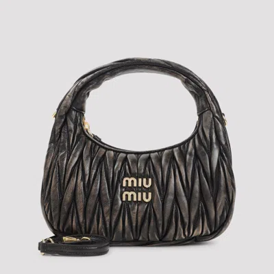 Miu Miu Quilted Top Handle Shoulder Bag With Detachable Strap