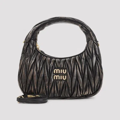 Miu Miu Quilted Top Handle Shoulder Bag With Detachable Strap