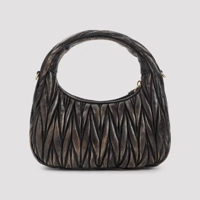 Miu Miu Quilted Top Handle Shoulder Bag With Detachable Strap