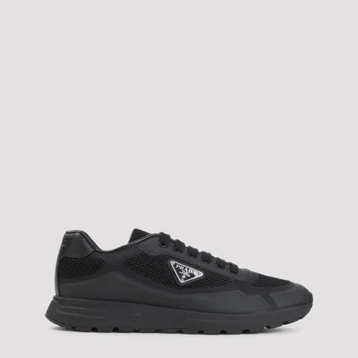 Prada Sneakers Prax 2.0 In Black Fabric And Mesh In Black