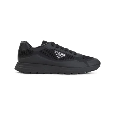 Prada Sneakers Prax 2.0 In Black Fabric And Mesh In Black