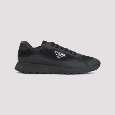 Prada Sneakers Prax 2.0 In Black Fabric And Mesh In Black