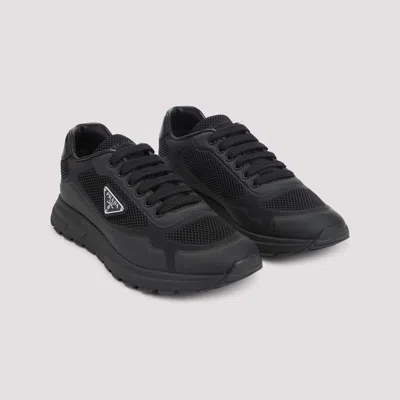 Prada Sneakers Prax 2.0 In Black Fabric And Mesh In Black