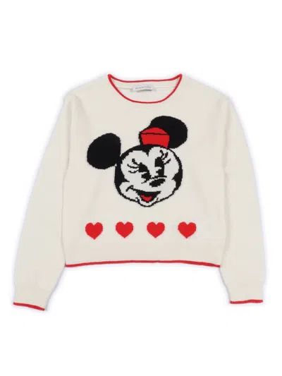 Monnalisa Minnie Sweater In Blue