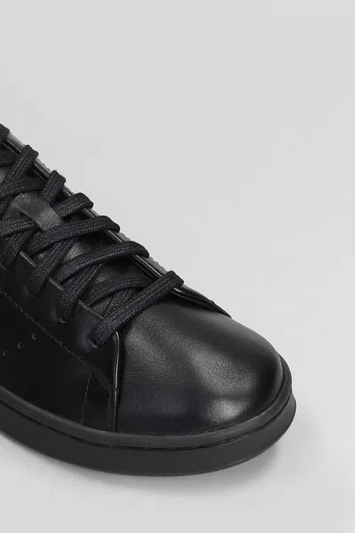 Y-3 Low-top Sneakers With Perforated Detailing And Rubber Sole In Black