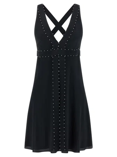 Giovanni Bedin Pearl Dress In Black