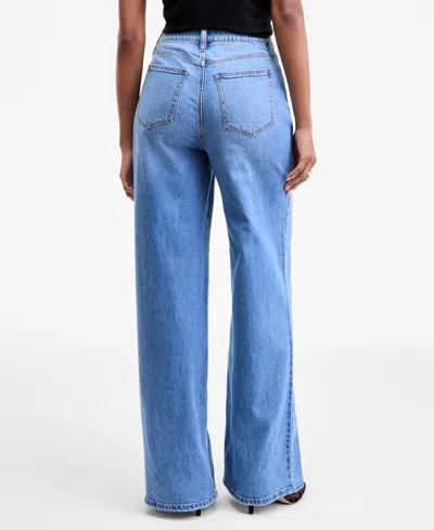 On 34th Women's High-rise Wide-leg Jeans, Macy's Exclusive In Blue
