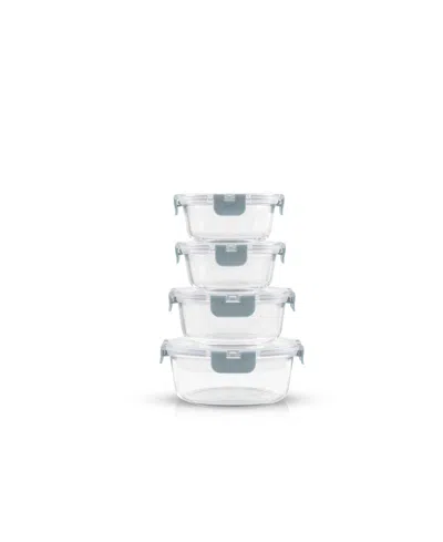 Joyjolt 24-pc. Glass Storage Containers With Lids In Blue