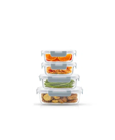 Joyjolt 24-pc. Glass Storage Containers With Lids In Blue