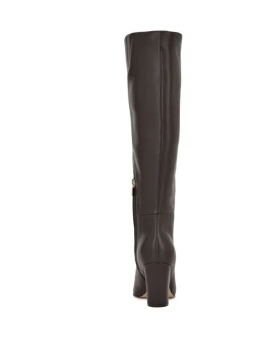 Nine West Adera Pointed Toe Knee High Boot In Brown