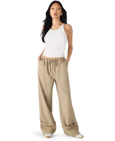 Steve Madden Women's Idra Long Casual Pull-on Pants In Brown
