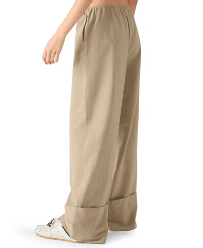 Steve Madden Women's Idra Long Casual Pull-on Pants In Brown