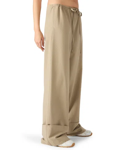 Steve Madden Women's Idra Long Casual Pull-on Pants In Brown