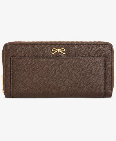 On 34th Angii Solid Zip-around Wallet, Macy's Exclusive In Brown