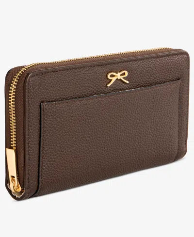 On 34th Angii Solid Zip-around Wallet, Macy's Exclusive In Brown