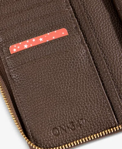 On 34th Angii Solid Zip-around Wallet, Macy's Exclusive In Brown